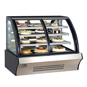 Small Refrigerated Cake Display Case Cabinet for Bakery and Dessert